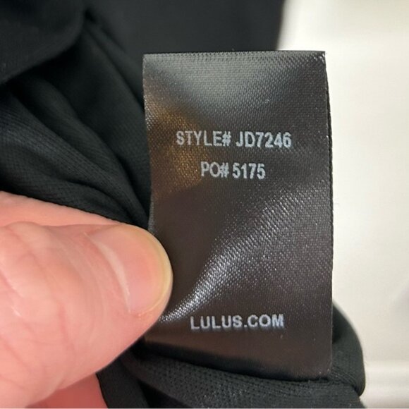 LULUS Marseille Mini Dress Off the Shoulder Long Flare Sleeve Bodycon Black XS - Picture 15 of 16